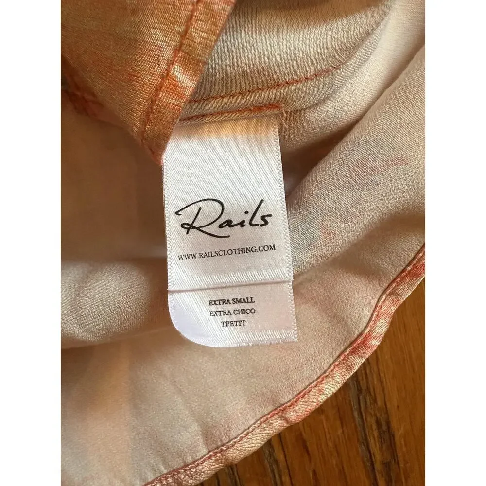 Rails Top Shorts Set Womens Small Extra Small Pastel Marble Ida Leighton Lounge - Picture 8 of 10